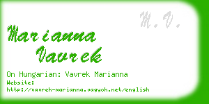 marianna vavrek business card